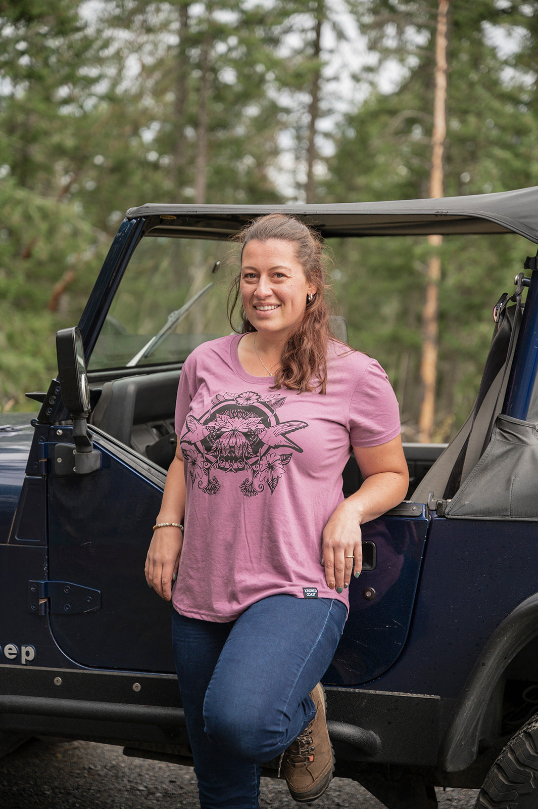 HUMMINGBIRD - Women's Eco Tee Lilac