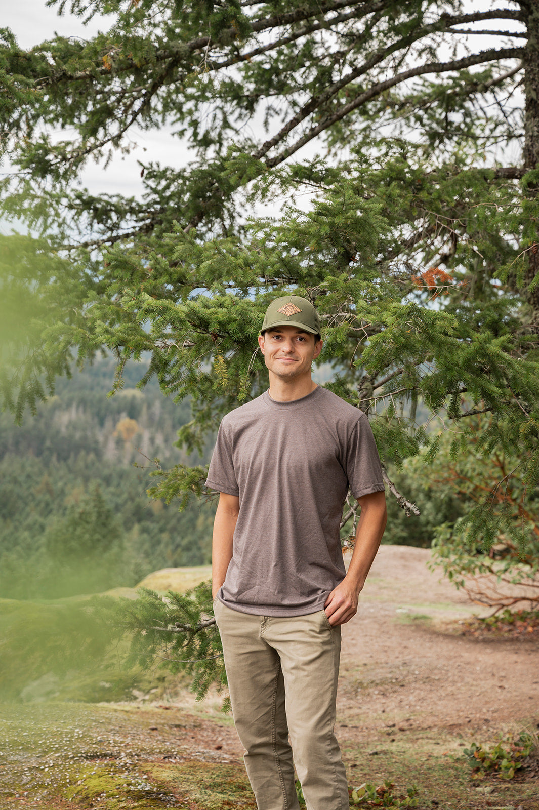 Heather Brown Unisex Eco Tee