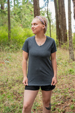 Women's Eco Tee - Blank Apparel - Heather Charcoal