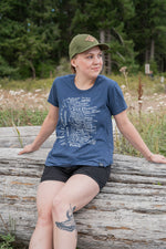 VAN ISLE - Women's Eco Tee - Heather Navy - SALE