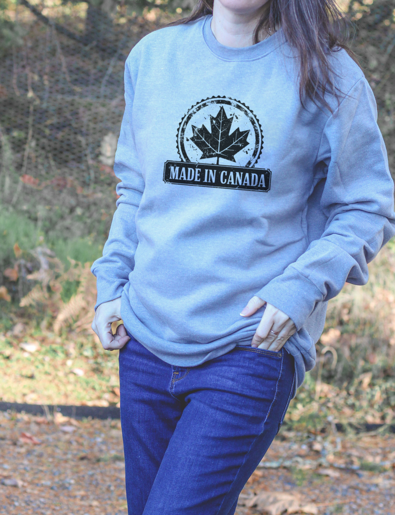 MADE IN CANADA- Unisex Eco Crewneck Sweatshirt