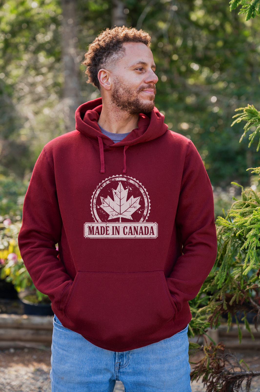 Loncino hoodie Sサイズ　mikado MADE IN CANADA - Unisex Eco Hoodie - Bordeaux – KINDRED COAST