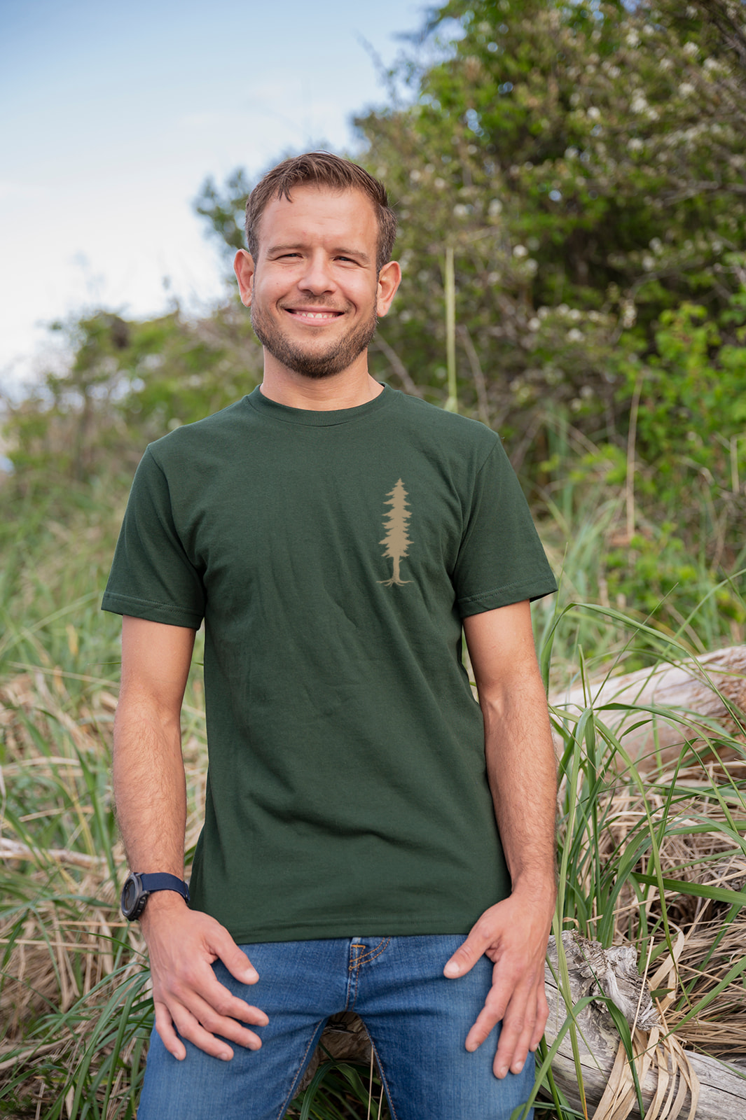 MINI TREE- Unisex Organic Cotton Tee - Forest