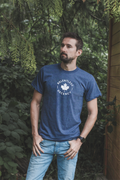 Tod Maffin's Relentless Decency - Unisex Eco Tee - Heather Navy