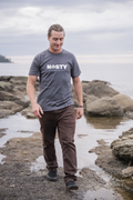 Tod Maffin's Nasty Since 1867 -  Unisex Organic Cotton Tee - Storm Grey