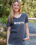 Tod Maffin's Nasty Since 1867 - Women's Organic Cotton Tee - Storm Grey