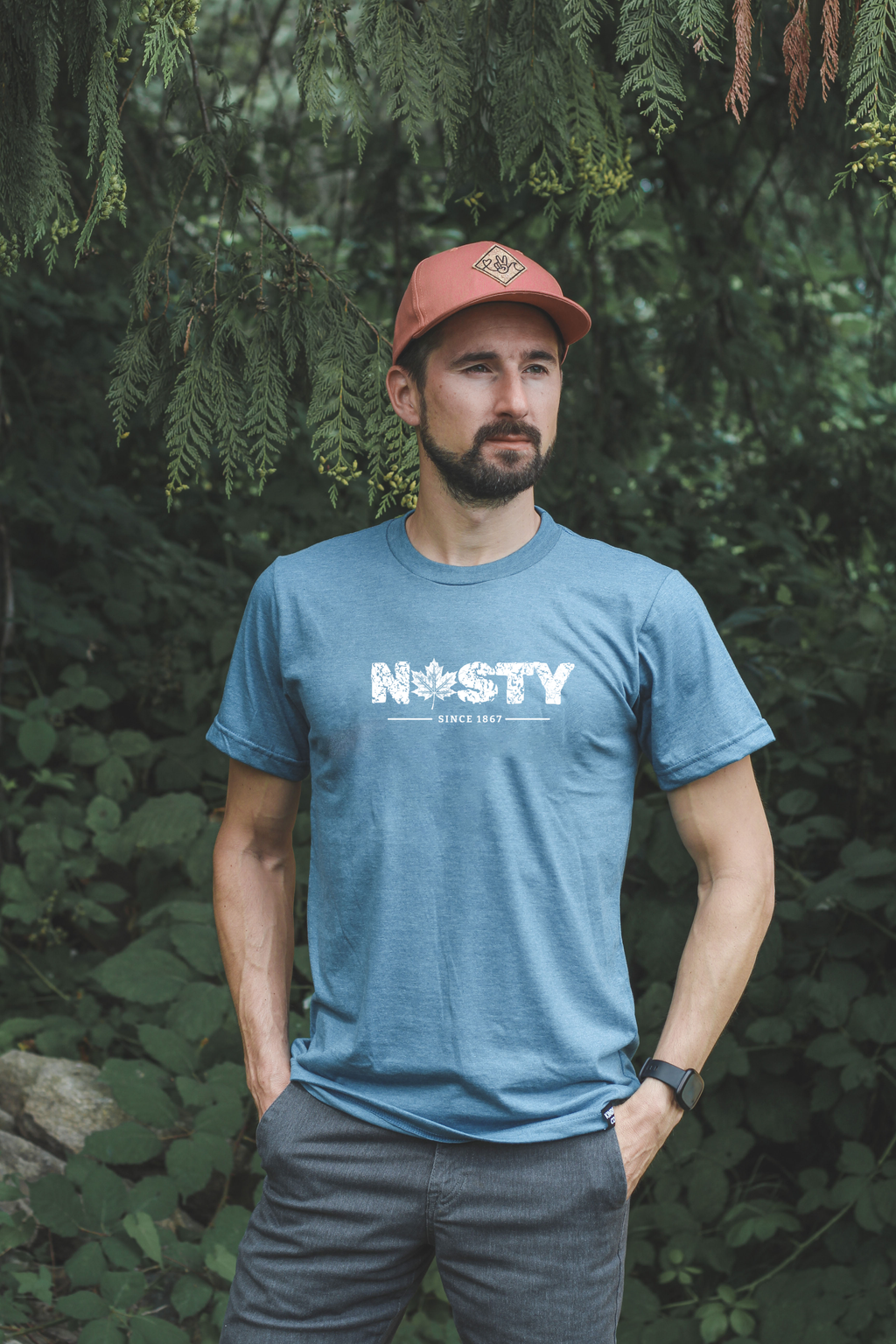 Tod Maffin's Nasty Since 1867- Unisex Eco Tee - Heather Teal