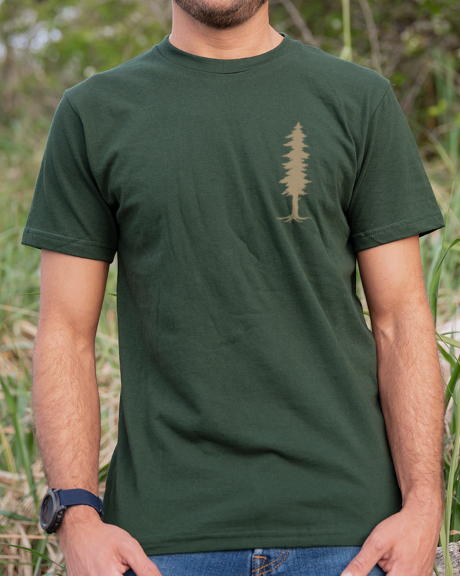 MINI TREE- Unisex Organic Cotton Tee - Forest