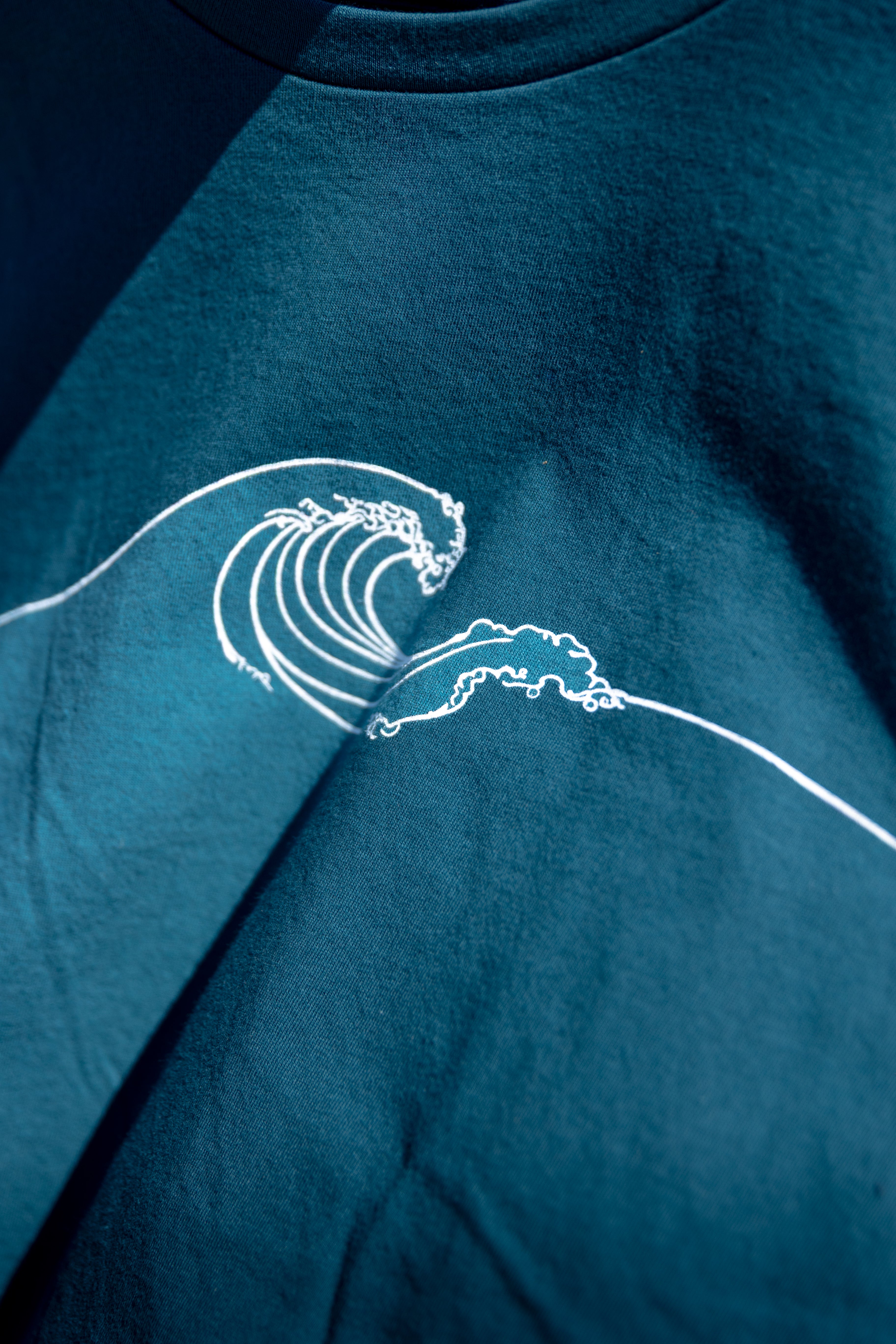 NEW WAVE - Unisex 100% Organic Cotton Tee - Ocean Blue – KINDRED COAST