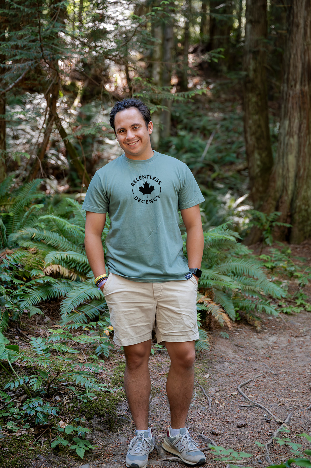 Tod Maffin's Relentless Decency -  Unisex Organic Cotton Tee - Seafoam