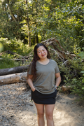 Women's 100% Organic Cotton Tee - Blank Apparel - Sage Grey