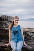 BEE - Women's Relaxed Tank - Heather Teal