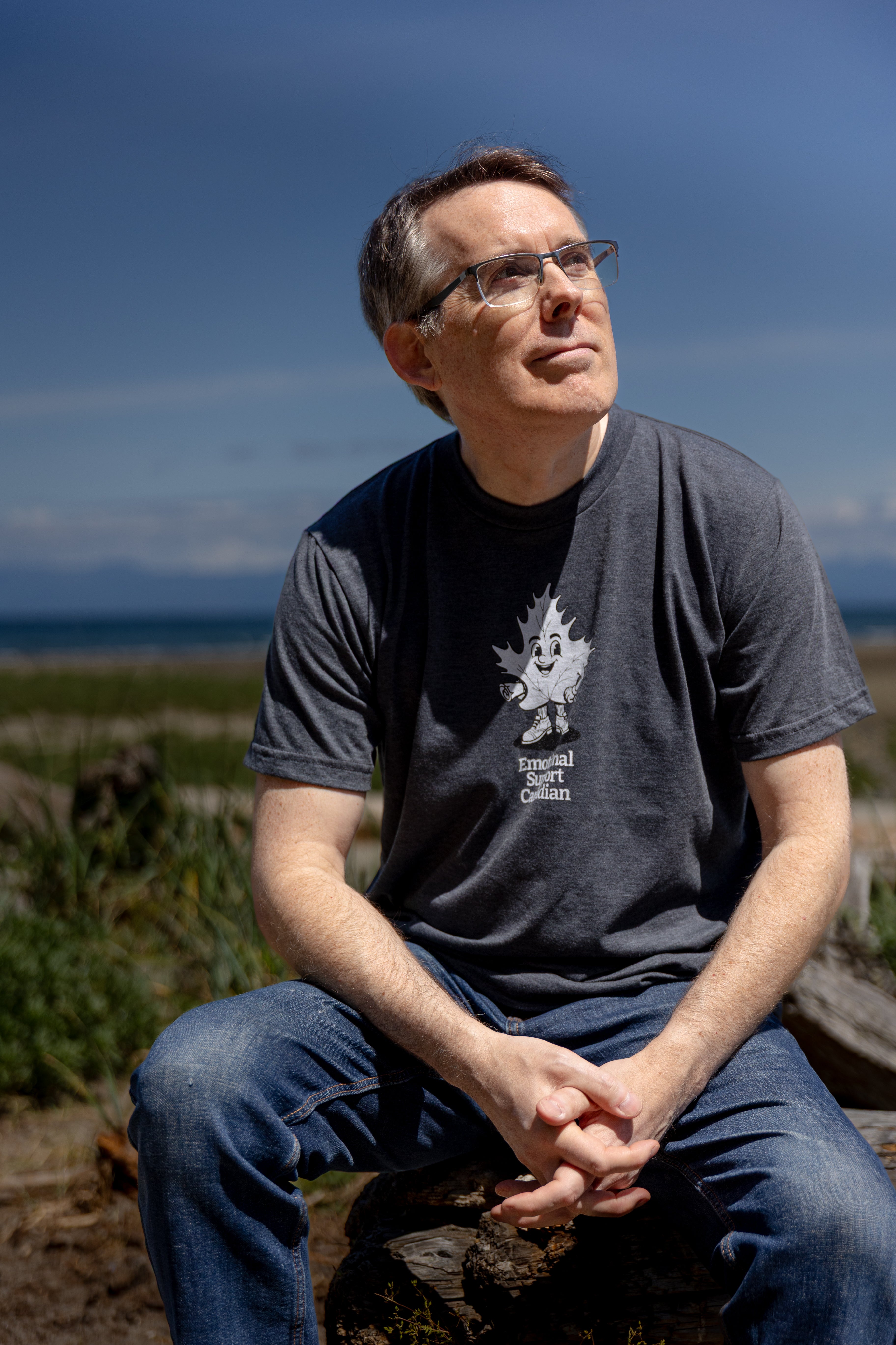 Tod Maffin's Emotional Support Canadian - Unisex Eco Tee - Heather