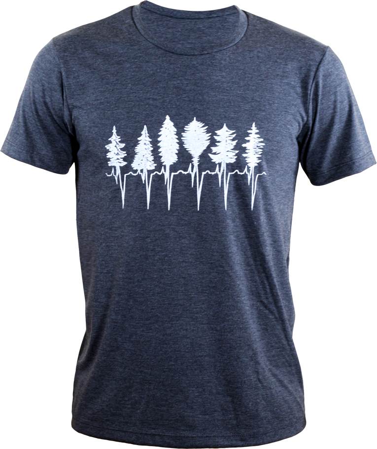 TREELINE - Unisex Eco Tee - Charcoal