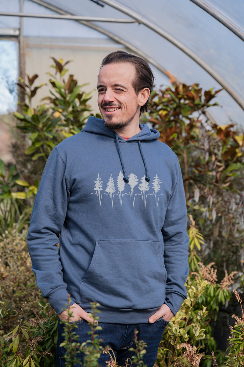 TREELINE - Unisex Organic Cotton Hoodie Slate Blue