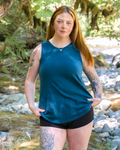 Women's Relaxed Tank - 100% Organic Cotton- Blank Apparel - Ocean