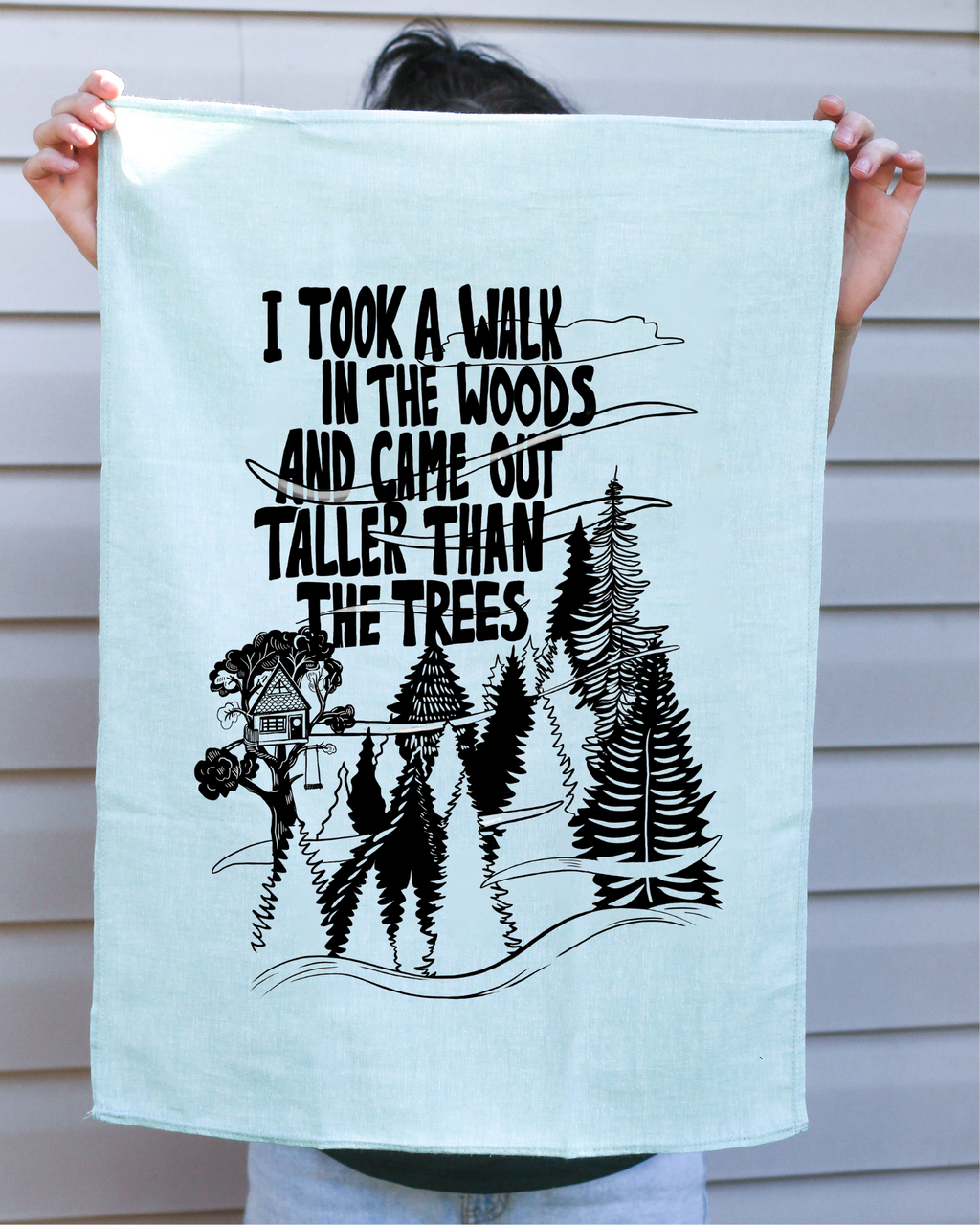 TALL TREES - Organic Cotton & Hemp Tea Towel
