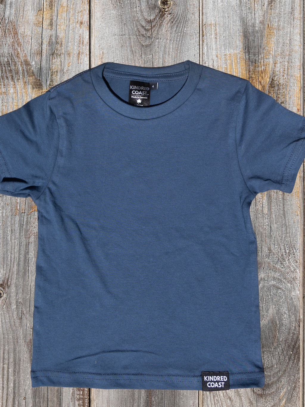 Kids Organic Cotton Tee - Blank Apparel - Midnight