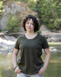 Women's 100% Organic Cotton Tee - Blank Apparel - Olive
