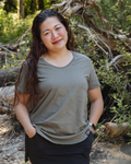 Women's 100% Organic Cotton Tee - Blank Apparel - Sage Grey