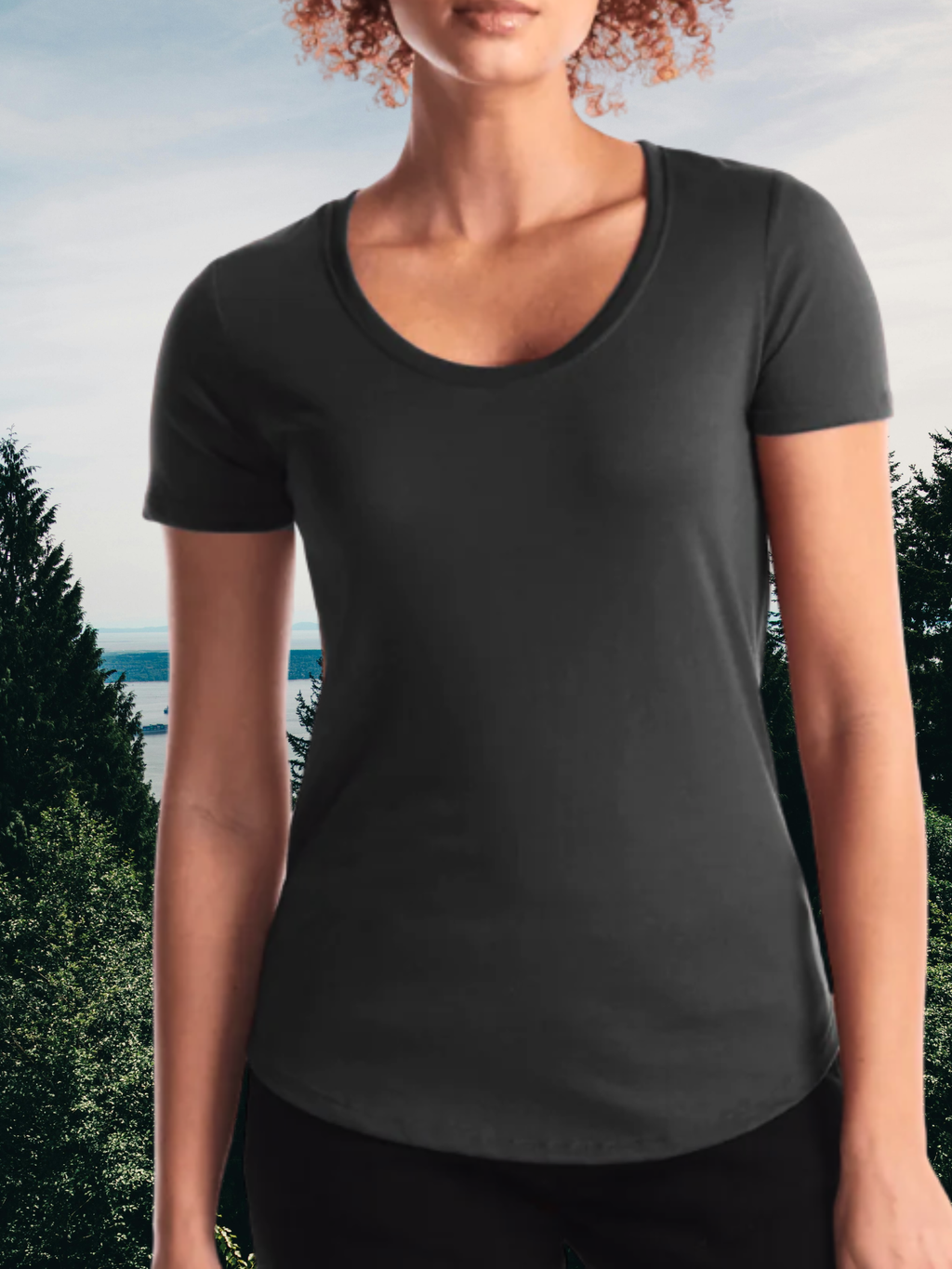 Women's Bamboo Tee - Plain Apparel - SALE