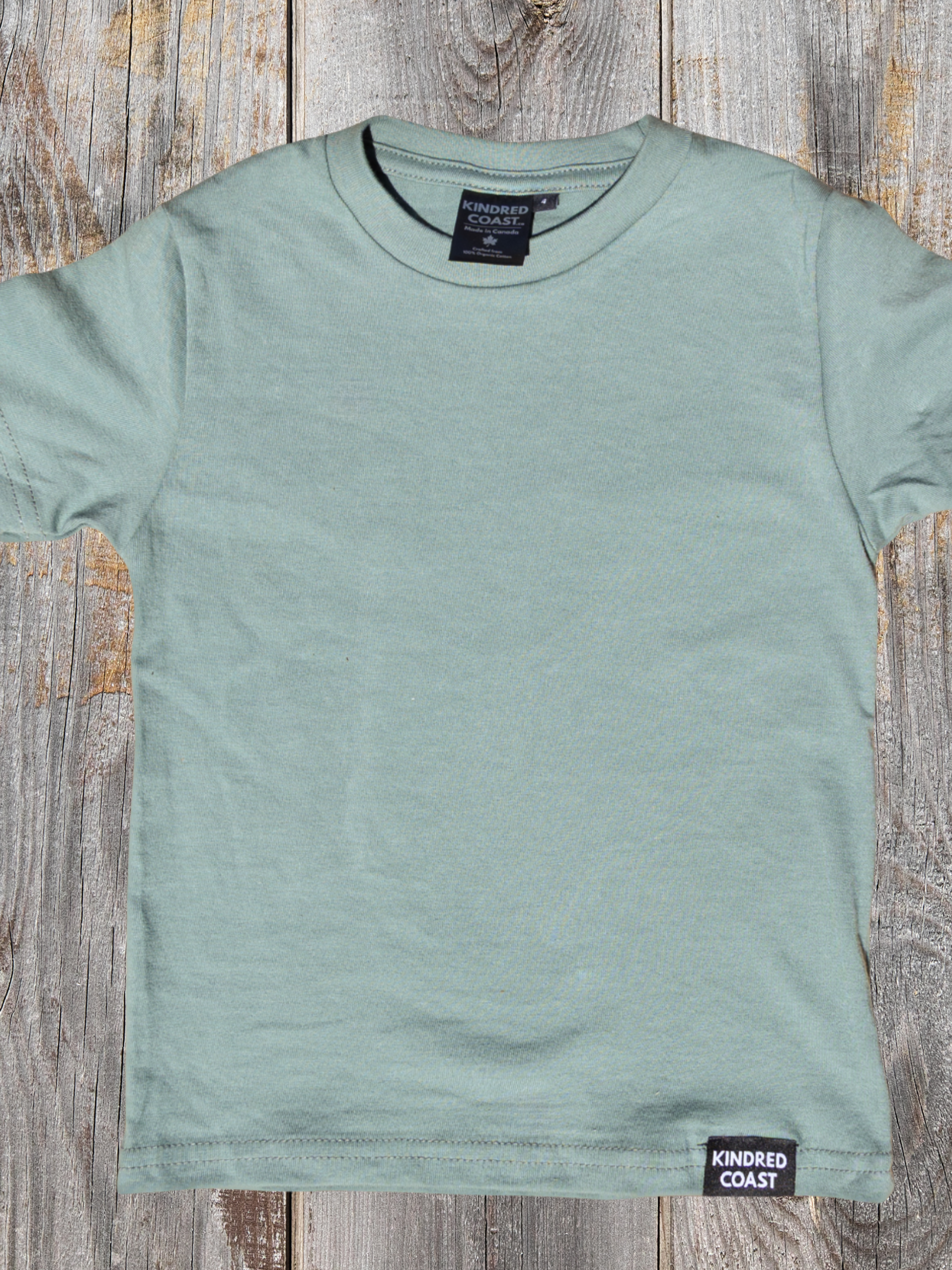 Kids Organic Cotton Tee - Blank Apparel - Seafoam