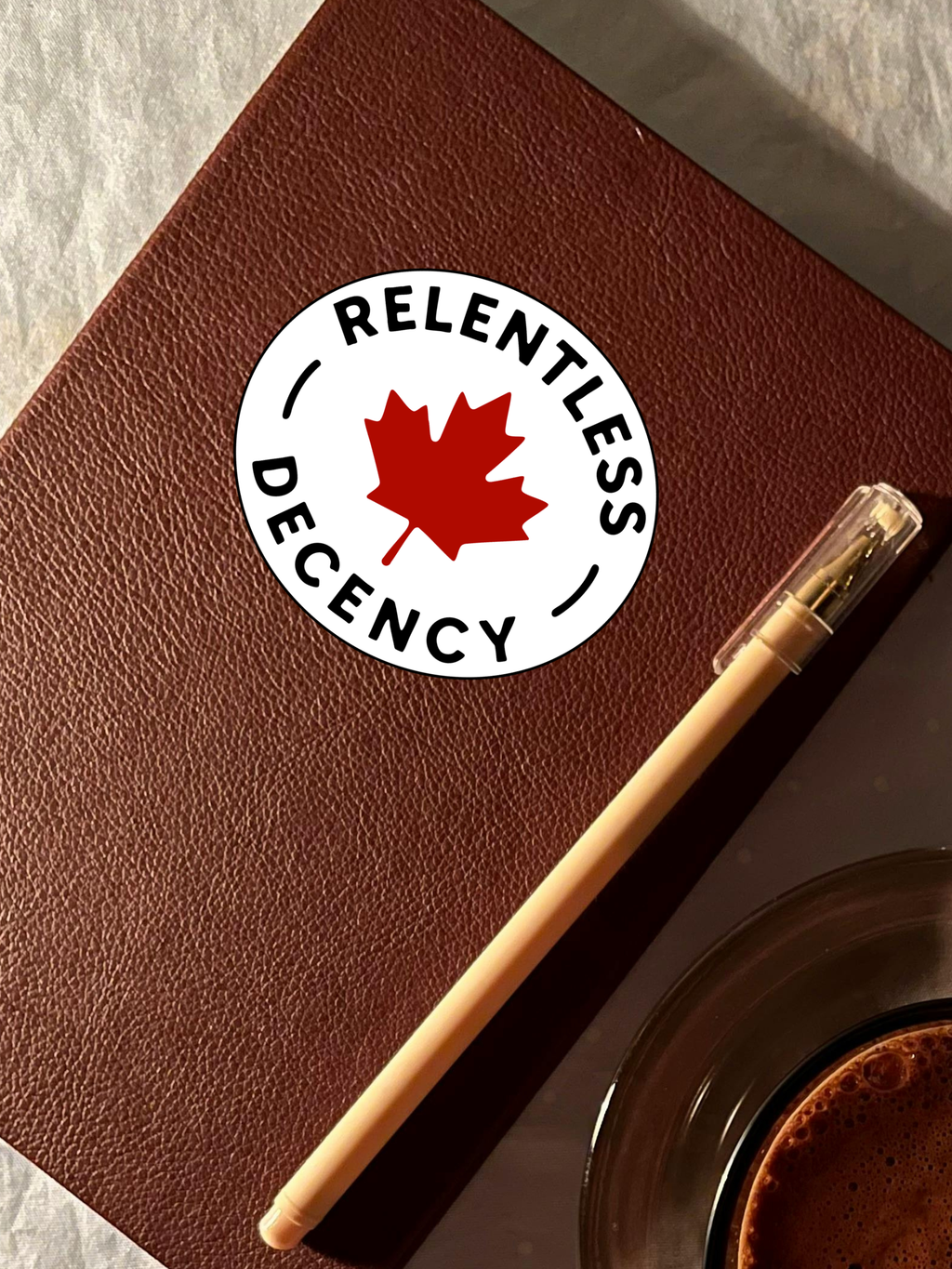 Decency Tod Maffin's Relentless Decency Vinyl Eco Sticker – KINDRED COAST