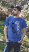 JELLYFISH - Unisex Eco Tee - Heather Blue