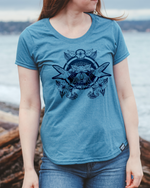 HUMMINGBIRD - Women's Eco Tee - Heather Teal