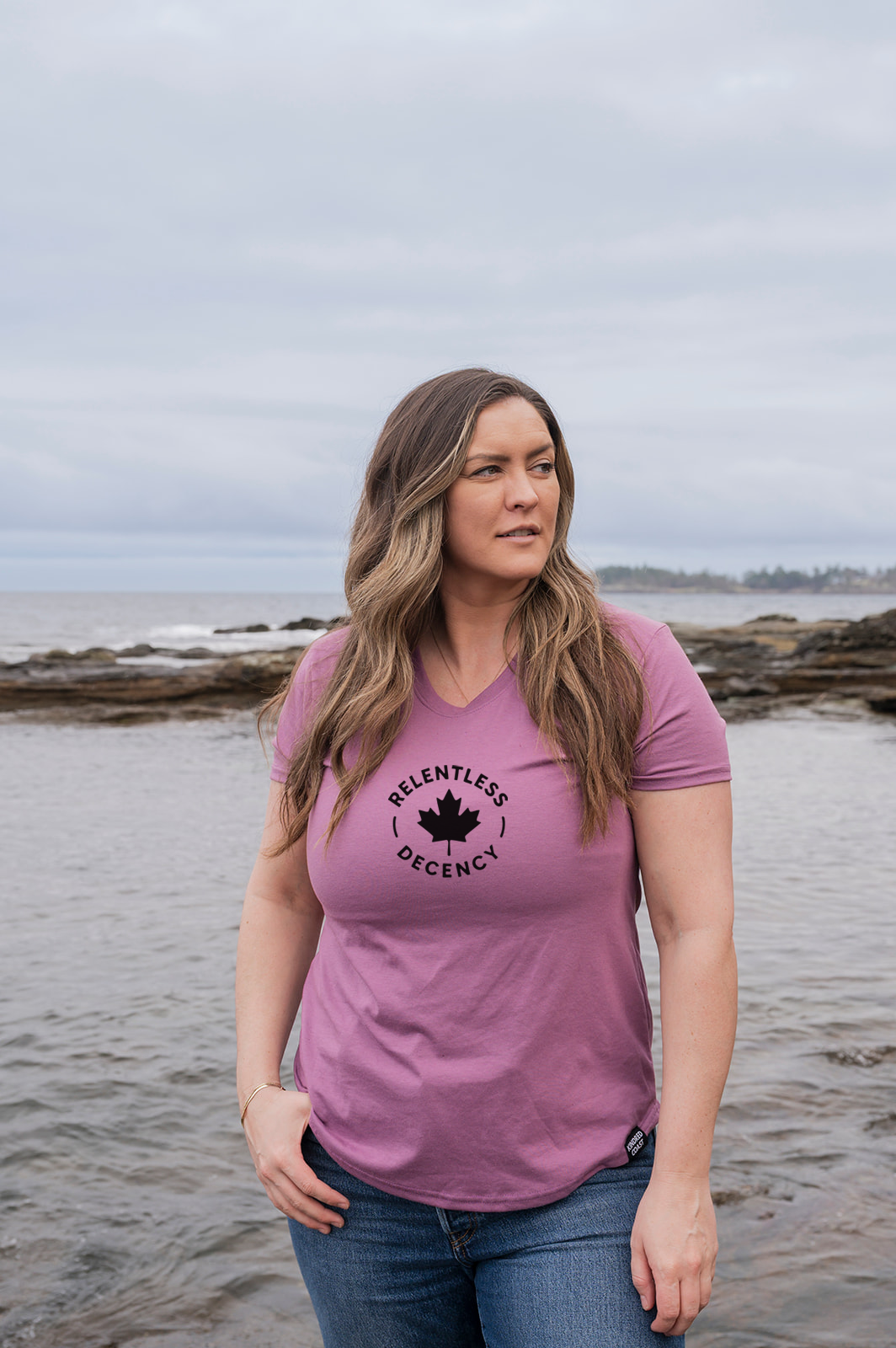 Tod Maffin's Relentless Decency - Women's Eco Tee - Lilac