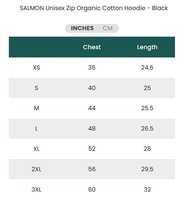 Zip Up Organic Cotton Hoodie- Blank Apparel - Ocean Blue