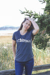 CANADIAN RUNNING CLUB - Women's Eco Tee - Heather Charcoal