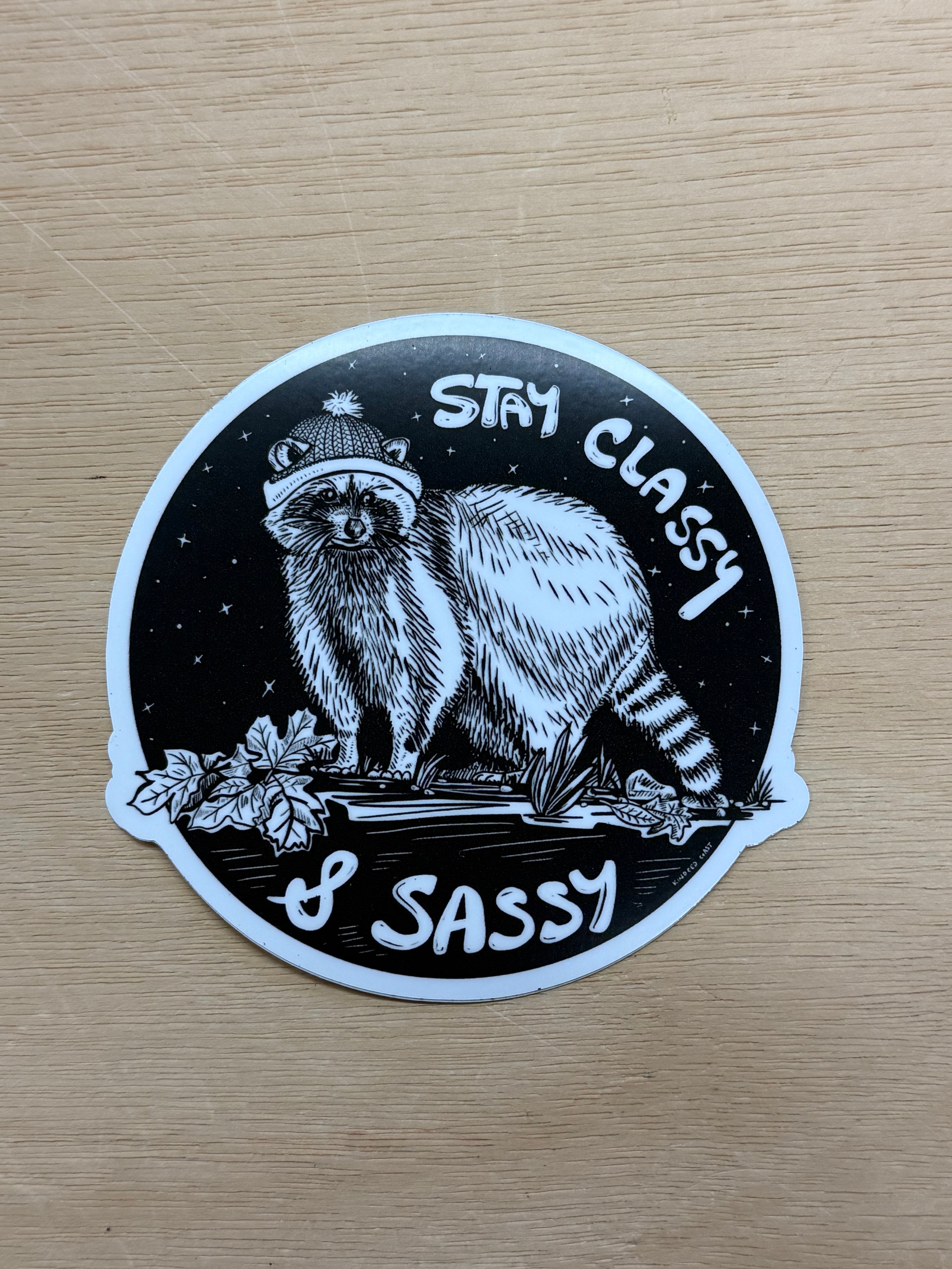 RACCOON Eco Vinyl Stickers