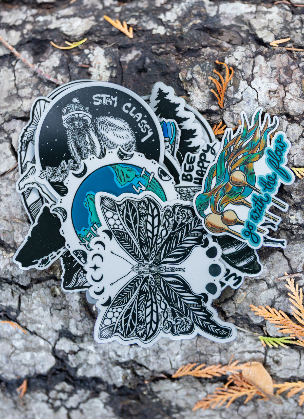 Eco Vinyl Assorted Sticker Pack 10pcs