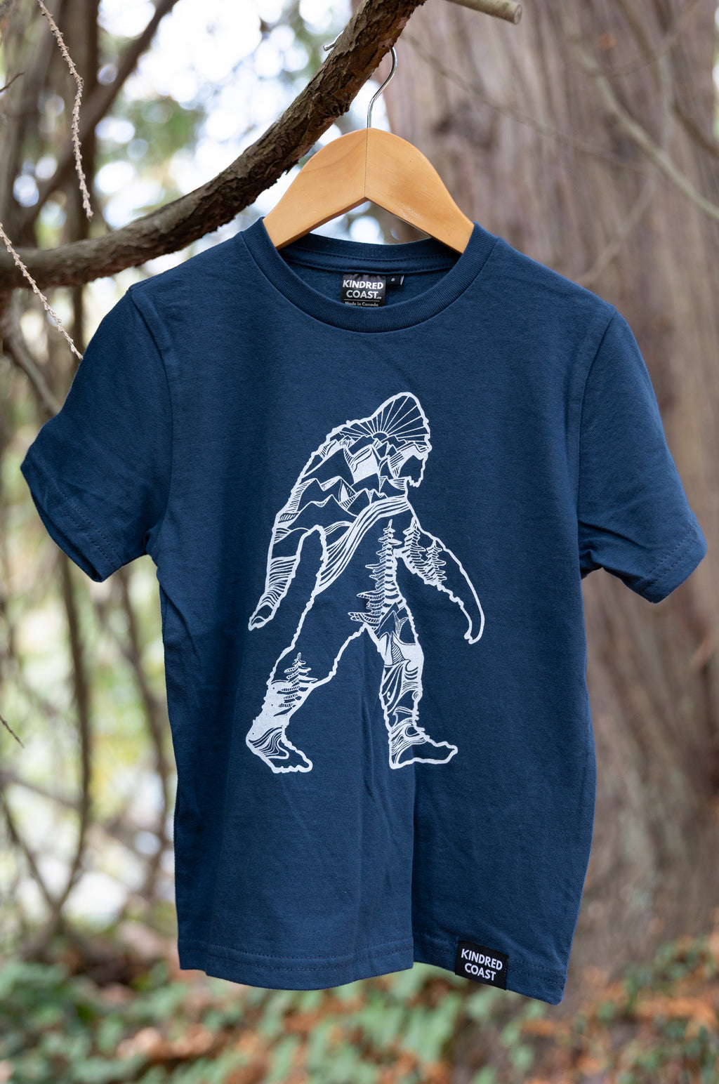 LITTLE SASQUATCH - Kids Organic Cotton Tee - Midnight