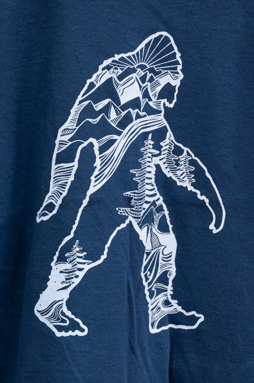 LITTLE SASQUATCH - Kids Organic Cotton Tee - Midnight