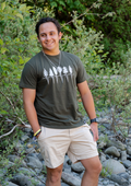 TREELINE - 100% Organic Cotton Unisex Tee- Olive Green