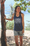 SEAS THE DAY - Women's Eco Tank Top - Heather Navy - SALE