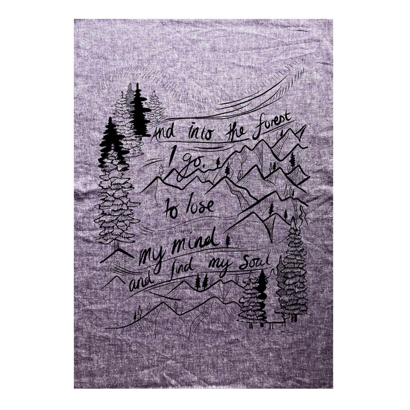 INTO THE FOREST - Organic Cotton & Hemp Tea Towel