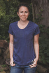 Women's Eco Tee - Blank Apparel - Heather Navy