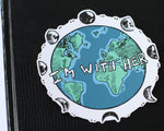 I'M WITH HER Sustainable Paper Stickers