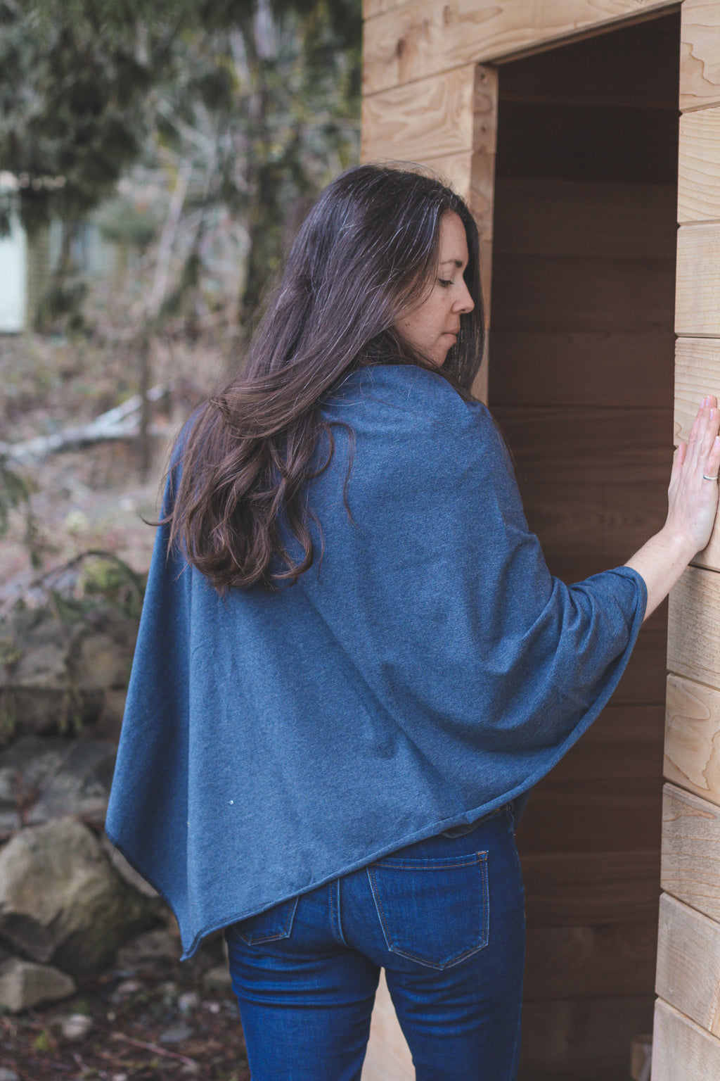 Heather Lake Poncho - 2 Print Options