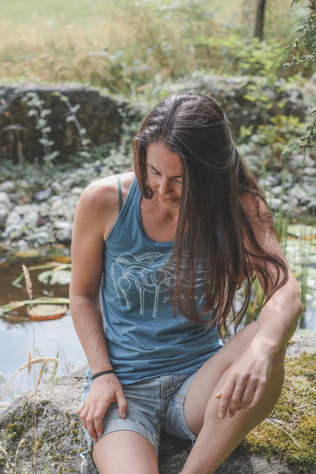 KELP FOREST - Women's Eco Tank Top - Teal