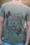 INTO THE FOREST - Unisex Eco Tee Heather Army