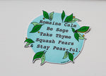 VEGGIE WISDOM Sustainable Paper Stickers
