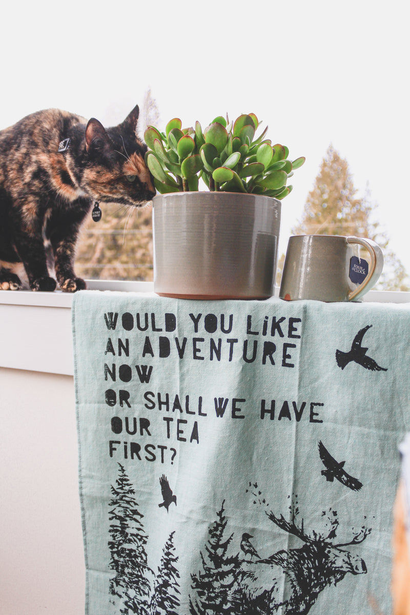 ADVENTURE - Organic Cotton & Hemp Tea Towel