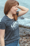 TREELINE - Women's Eco Tee Charcoal