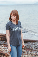 TREELINE - Women's Eco Tee Charcoal