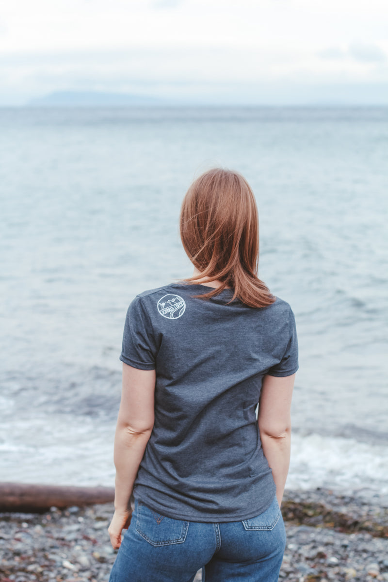 TREELINE - Women's Eco Tee Charcoal