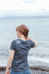 KELP FOREST - Womens Eco Tee Charcoal